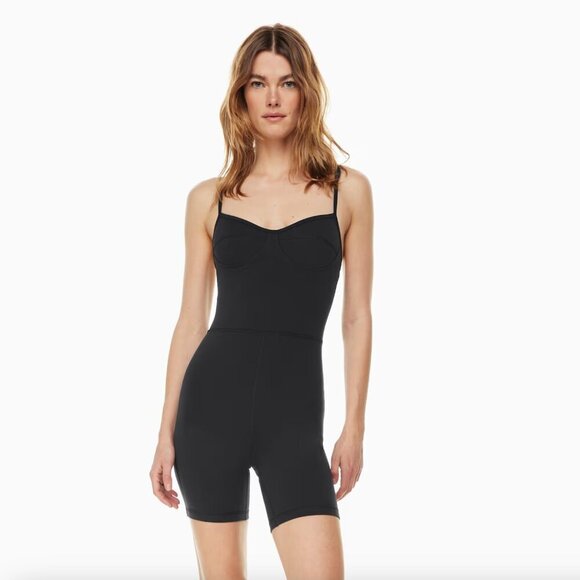 Aritzia Wilfred Free Bustier Wherever Romper Black Size Small - Picture 2 of 9